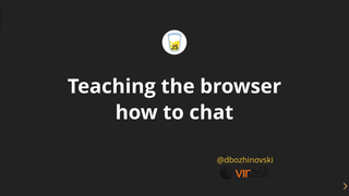 Teaching the browser how to chat: building an offline capable chatbot in the browser