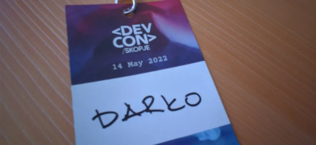 Swag corner stories - 2. The DevCon badge