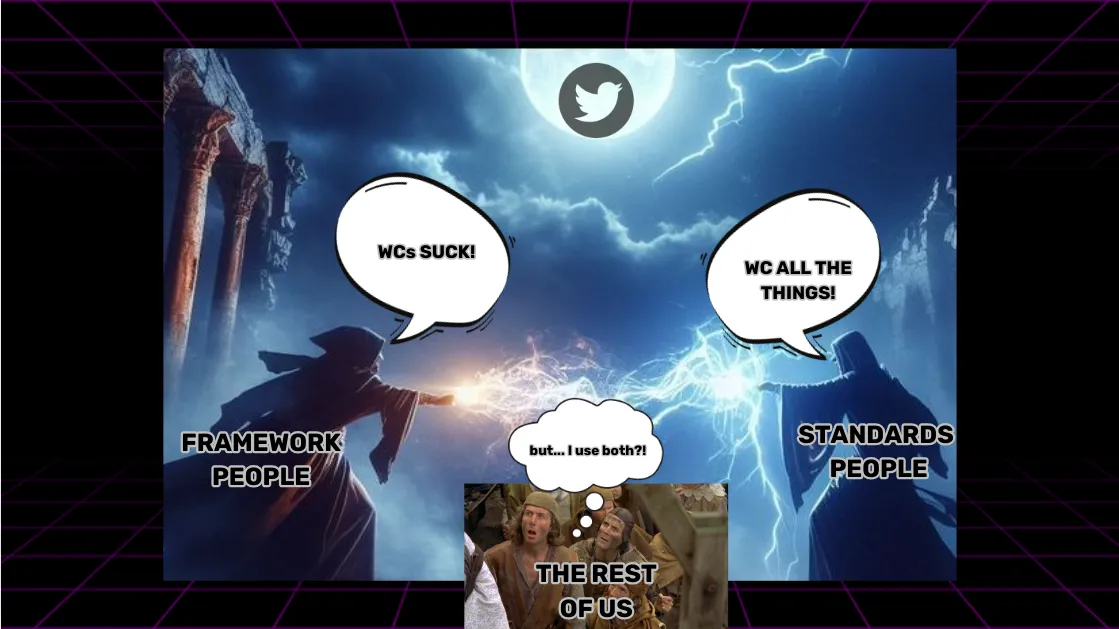 "Web Components drama"