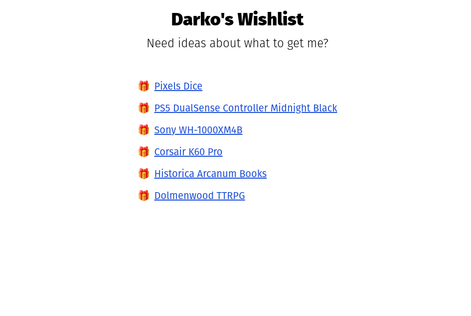 wishlist final
